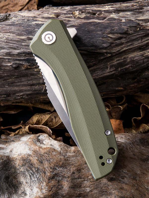 Civivi Baklash Linerlock Green G10 9Cr18MoV - Knives.mx