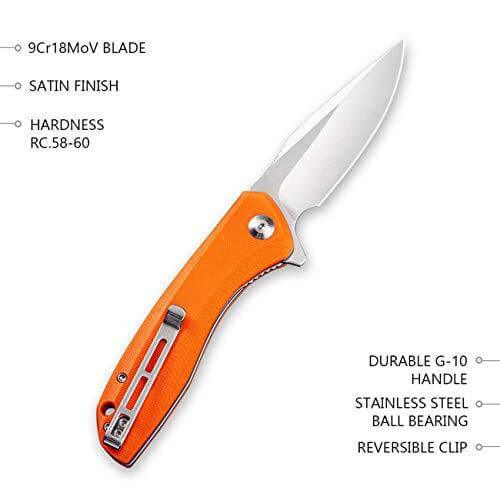 Civivi Baklash Linerlock Orange G10 9Cr18MoV - Knives.mx