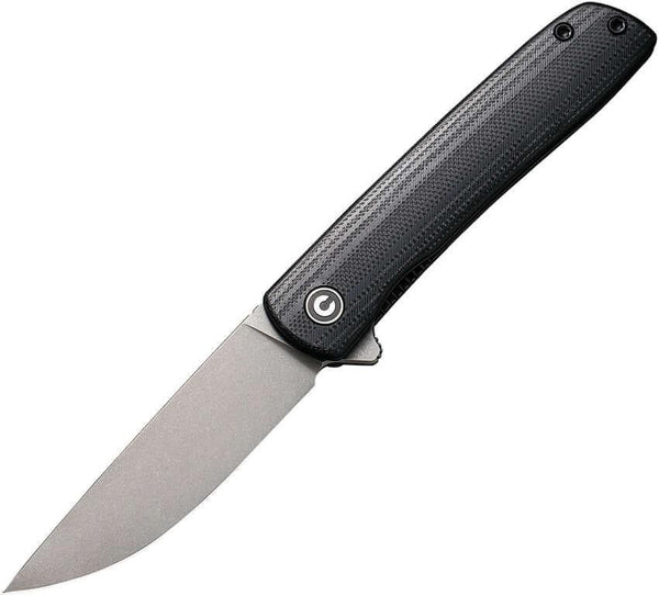 Civivi Bo Linerlock Black G10 Gray Stonewashed Nitro-V - Knives.mx