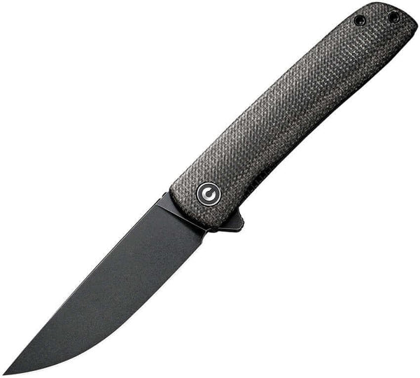 Civivi Bo Linerlock Dark Green Micarta Black Stonewashed Nitro-V - Knives.mx
