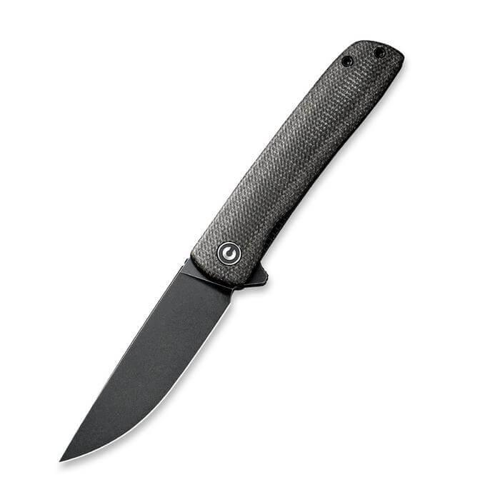 Civivi Bo Linerlock Dark Green Micarta Black Stonewashed Nitro-V - Knives.mx