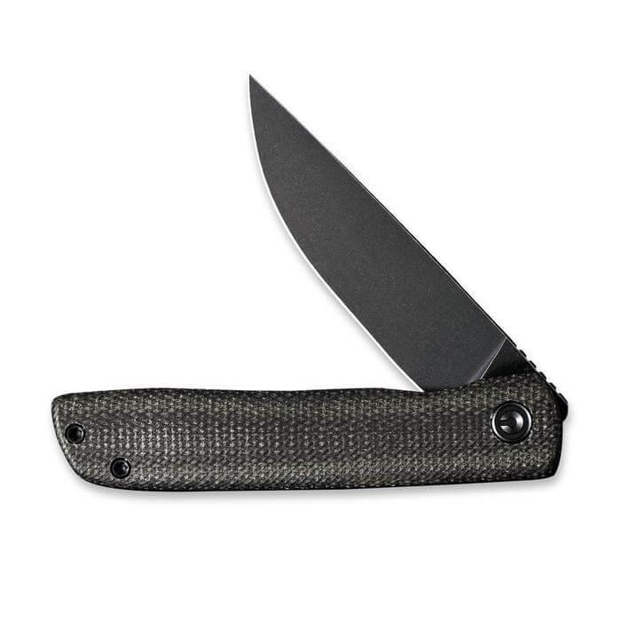 Civivi Bo Linerlock Dark Green Micarta Black Stonewashed Nitro-V - Knives.mx
