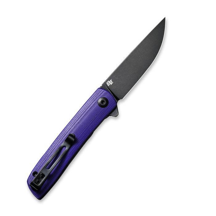 Civivi Bo Linerlock Purple G10 Black Stonewashed Nitro-V - Knives.mx