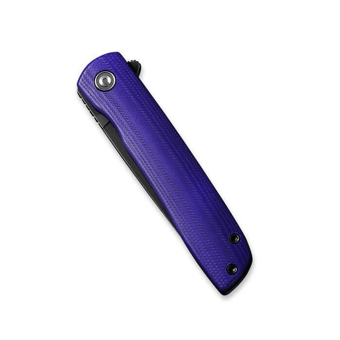 Civivi Bo Linerlock Purple G10 Black Stonewashed Nitro-V - Knives.mx