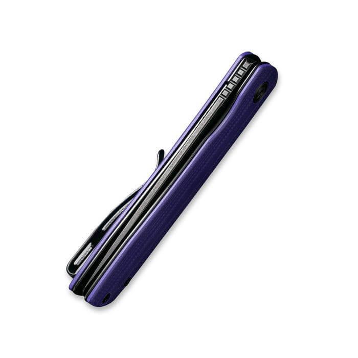 Civivi Bo Linerlock Purple G10 Black Stonewashed Nitro-V - Knives.mx