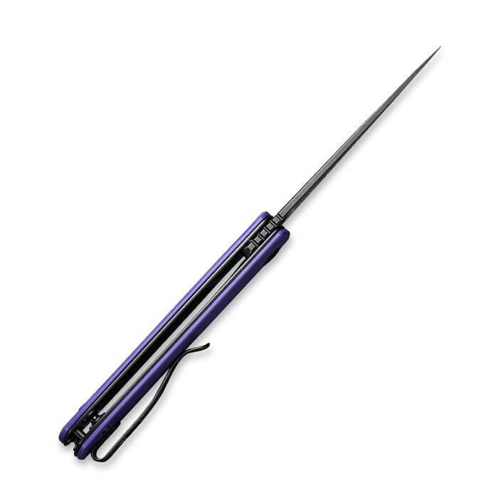 Civivi Bo Linerlock Purple G10 Black Stonewashed Nitro-V - Knives.mx