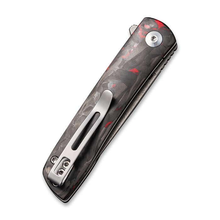 Civivi Bo Linerlock Red CF Gray Stonewashed Nitro-V - Knives.mx