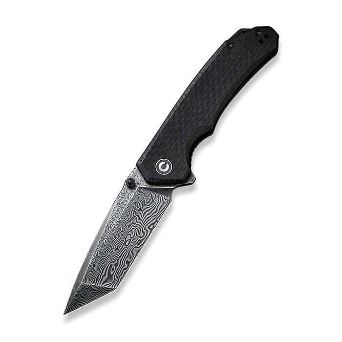 Civivi Brazen Linerlock Black Coarse Micarta Tanto Damascus - Knives.mx