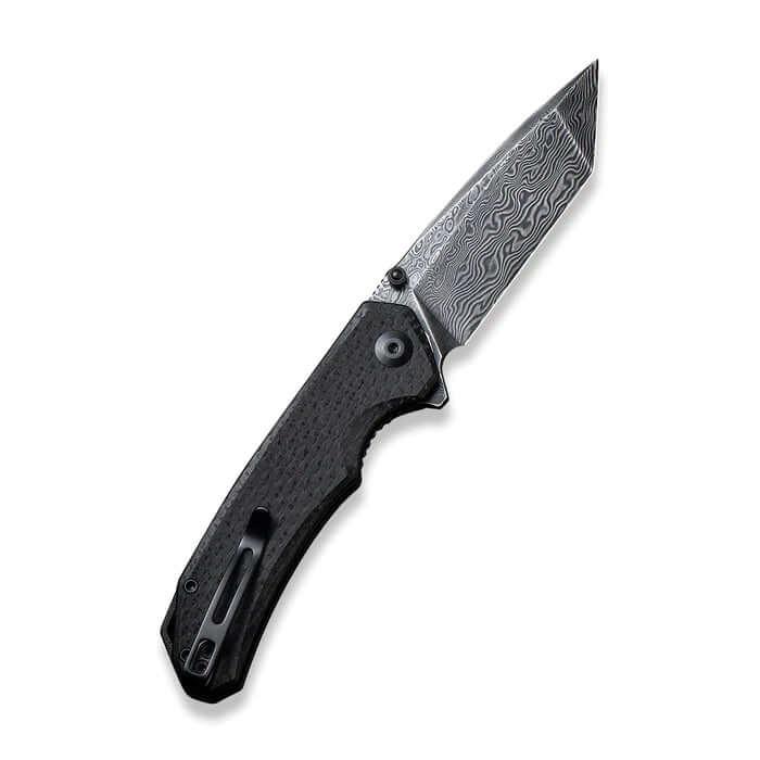 Civivi Brazen Linerlock Black Coarse Micarta Tanto Damascus - Knives.mx