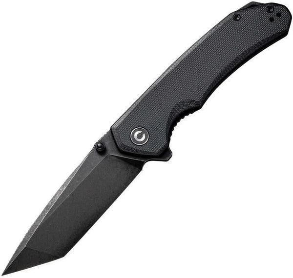 Civivi Brazen Linerlock Black G10 Black Stonewashed D2 Tanto - Knives.mx