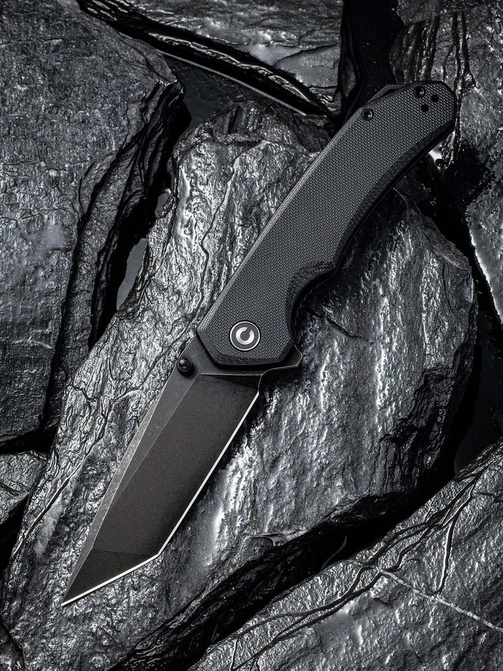 Civivi Brazen Linerlock Black G10 Black Stonewashed D2 Tanto - Knives.mx