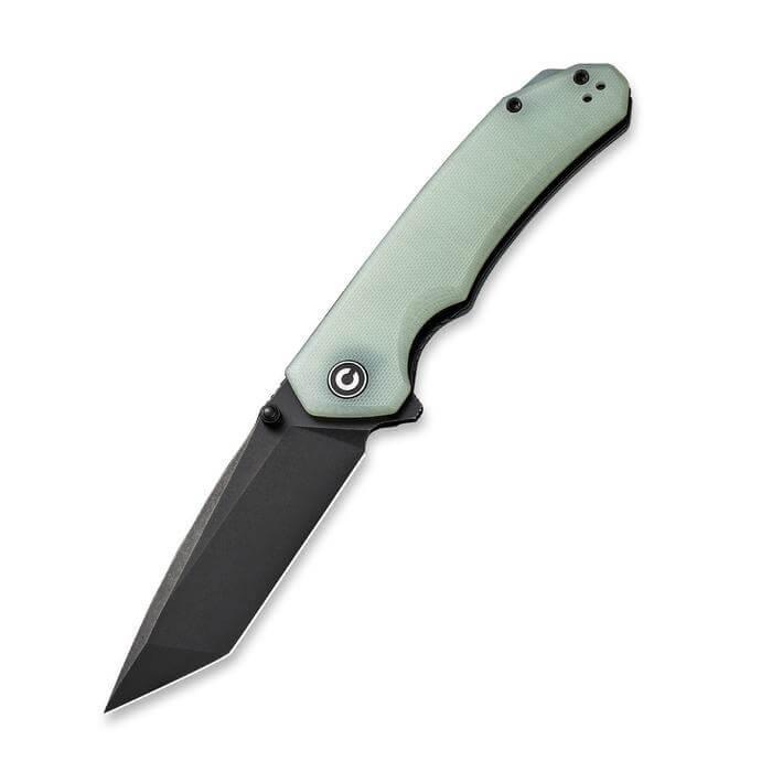 Civivi Brazen Linerlock Jade G10 Black Stonewashed D2 Tanto - Knives.mx