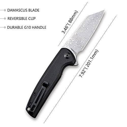 Civivi Brigand Linerlock Coarse G10 Damascus - Knives.mx