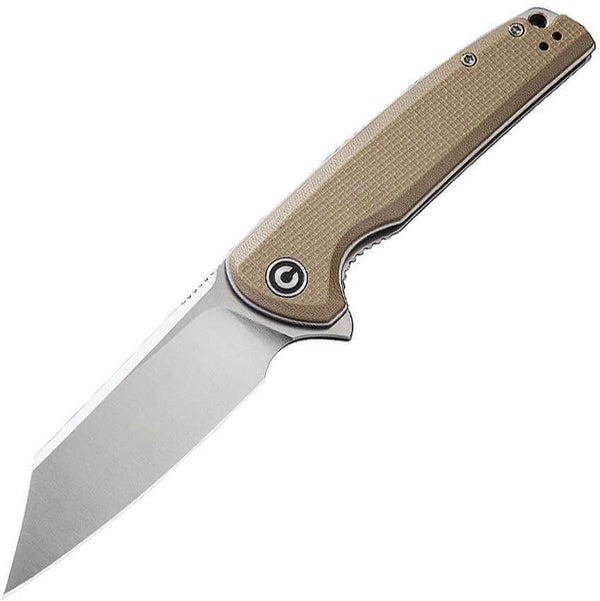 Civivi Brigard Linerlock Tan G10 D2 - Knives.mx