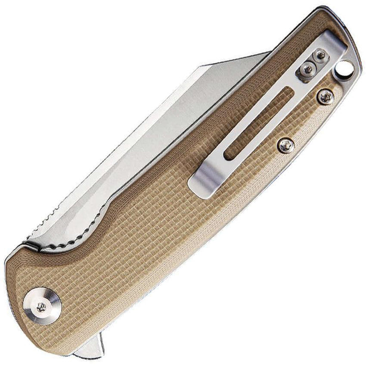 Civivi Brigard Linerlock Tan G10 D2 - Knives.mx