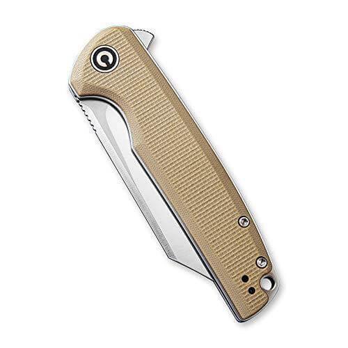 Civivi Brigard Linerlock Tan G10 D2 - Knives.mx
