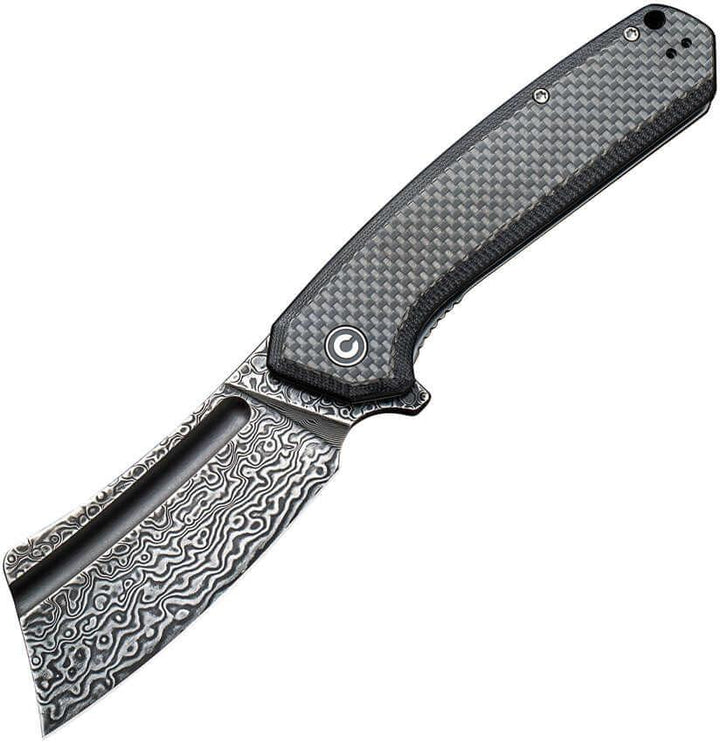Civivi Bullmastiff Carbon Fiber on G10 Damascus - Knives.mx