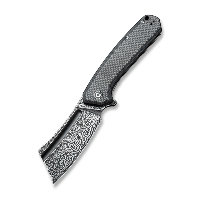 Civivi Bullmastiff Carbon Fiber on G10 Damascus - Knives.mx