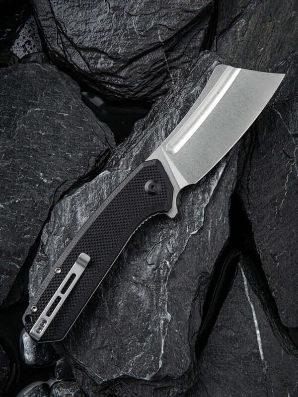 Civivi Bullmastiff Linerlock Black Coarse G10 Stonewashed 9Cr18MoV - Knives.mx