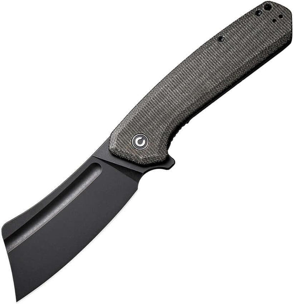 Civivi Bullmastiff Linerlock Dark Green Micarta Black Stonewash 9Cr18MoV - Knives.mx