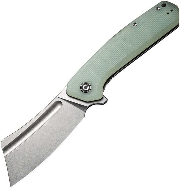 Civivi Bullmastiff Linerlock Jade Natural Coarse G10 Stonewash 9Cr18MoV - Knives.mx