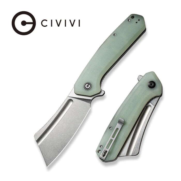 Civivi Bullmastiff Linerlock Jade Natural Coarse G10 Stonewash 9Cr18MoV - Knives.mx