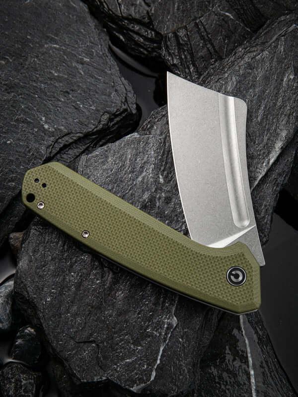 Civivi Bullmastiff Linerlock OD Green G10 Stonewashed 9Cr18MoV - Knives.mx