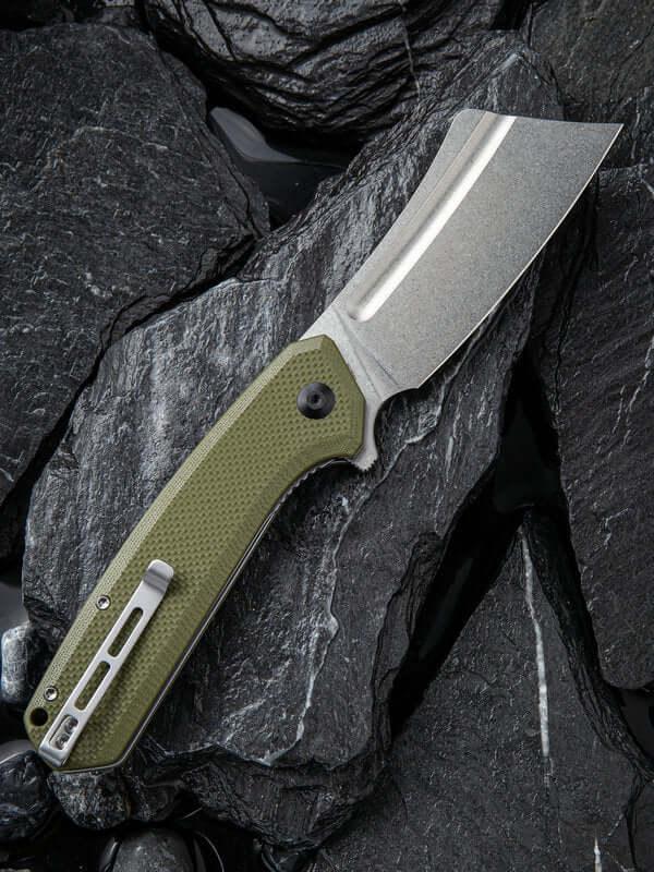 Civivi Bullmastiff Linerlock OD Green G10 Stonewashed 9Cr18MoV - Knives.mx