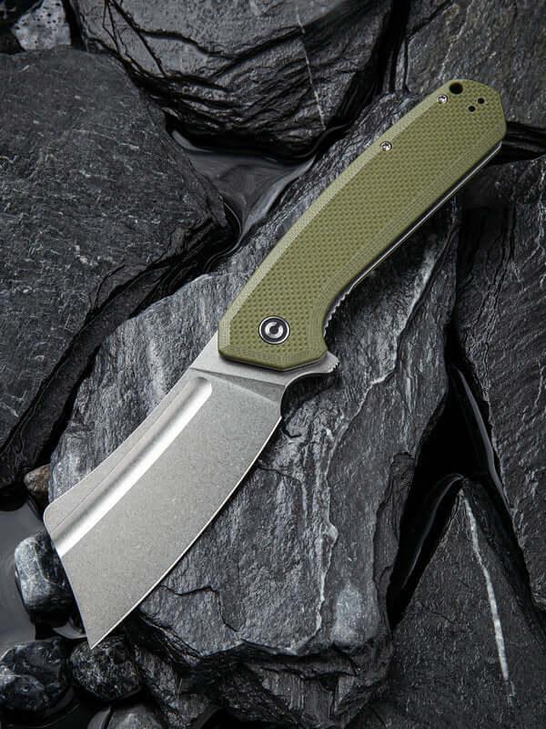 Civivi Bullmastiff Linerlock OD Green G10 Stonewashed 9Cr18MoV - Knives.mx