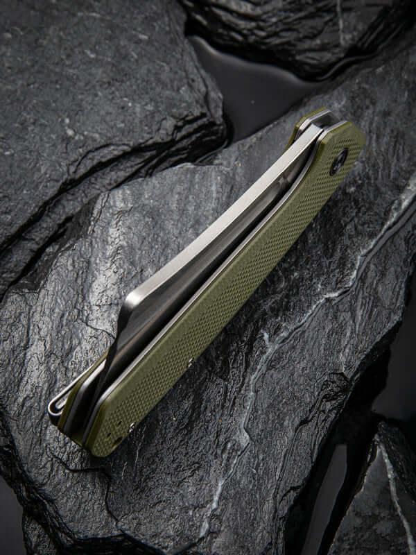 Civivi Bullmastiff Linerlock OD Green G10 Stonewashed 9Cr18MoV - Knives.mx