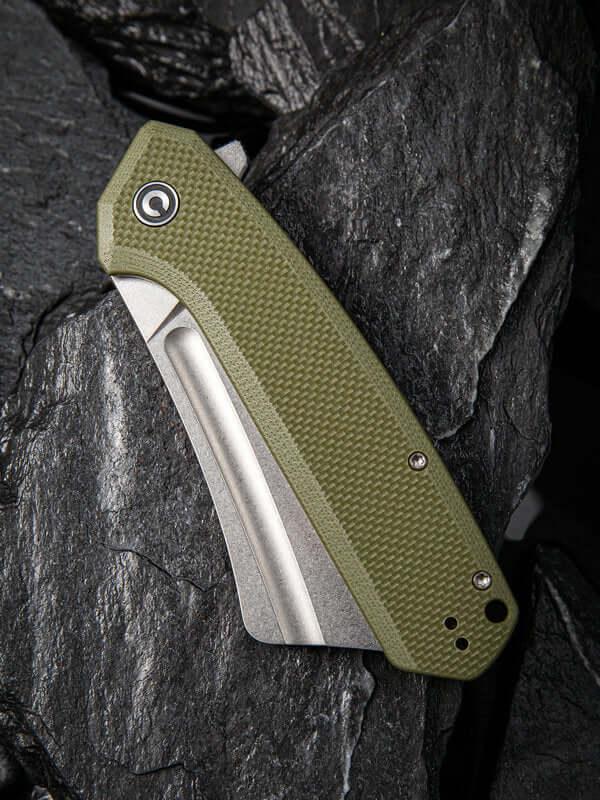 Civivi Bullmastiff Linerlock OD Green G10 Stonewashed 9Cr18MoV - Knives.mx