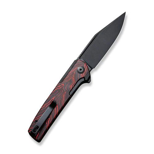 Civivi Cachet Framelock Stainless With G10 Black, Red Inlay Black Stonewashed 14C28N - Knives.mx