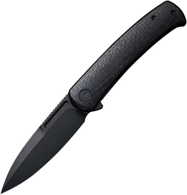 Civivi Cetos Framelock Black Micarta Coarse w Steel Side Stonewashed 14C28N - Knives.mx