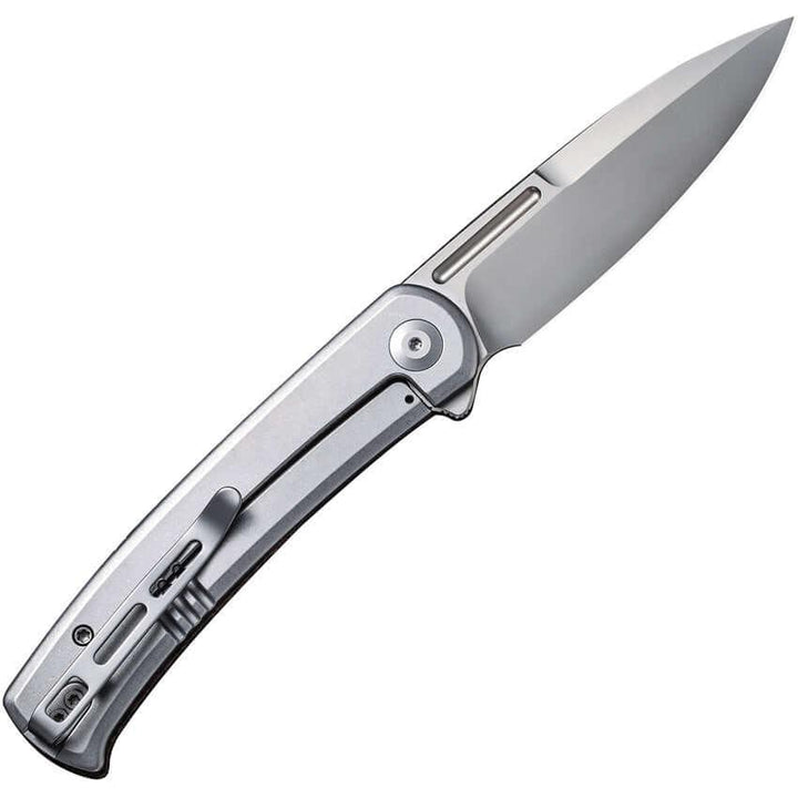 Civivi Cetos Framelock Brown Micarta Coarse w Gray Steel Side Bead Blasted 14C28N - Knives.mx