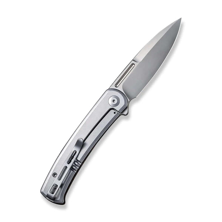 Civivi Cetos Framelock Brown Micarta Coarse w Gray Steel Side Bead Blasted 14C28N - Knives.mx