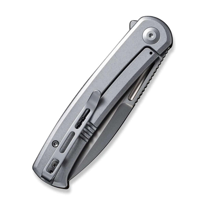 Civivi Cetos Framelock Brown Micarta Coarse w Gray Steel Side Bead Blasted 14C28N - Knives.mx