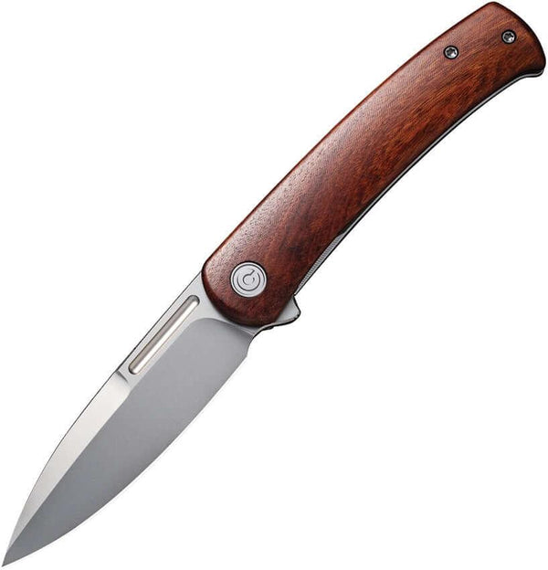 Civivi Cetos Framelock Cuibourtia Wood w Gray Steel Lock Side Bead Blasted 14C28N - Knives.mx