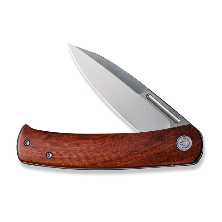Civivi Cetos Framelock Cuibourtia Wood w Gray Steel Lock Side Bead Blasted 14C28N - Knives.mx