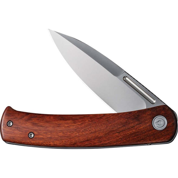 Civivi Cetos Framelock Cuibourtia Wood w Gray Steel Lock Side Bead Blasted 14C28N - Knives.mx