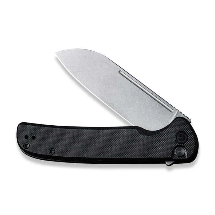Civivi Chevalier Button Lock Black G10 Stonewashed 14C28N - Knives.mx
