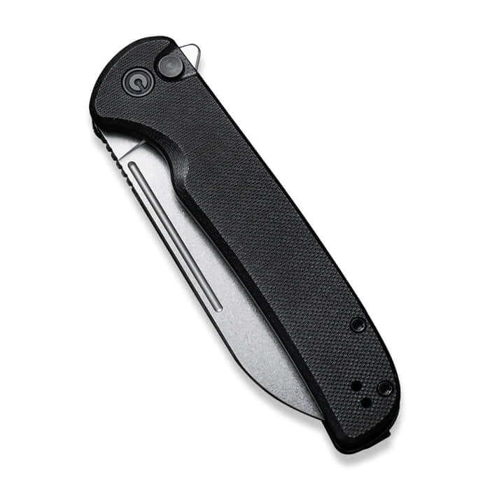 Civivi Chevalier Button Lock Black G10 Stonewashed 14C28N - Knives.mx