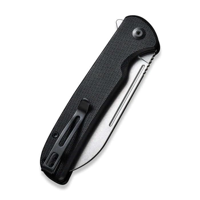 Civivi Chevalier Button Lock Black G10 Stonewashed 14C28N - Knives.mx