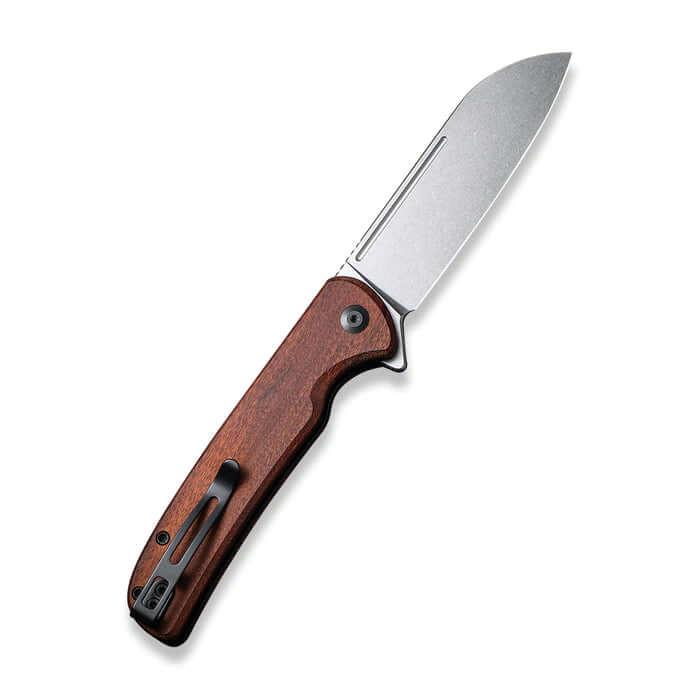 Civivi Chevalier Button Lock Cuibourtia Wood Stonewashed 14C28N - Knives.mx
