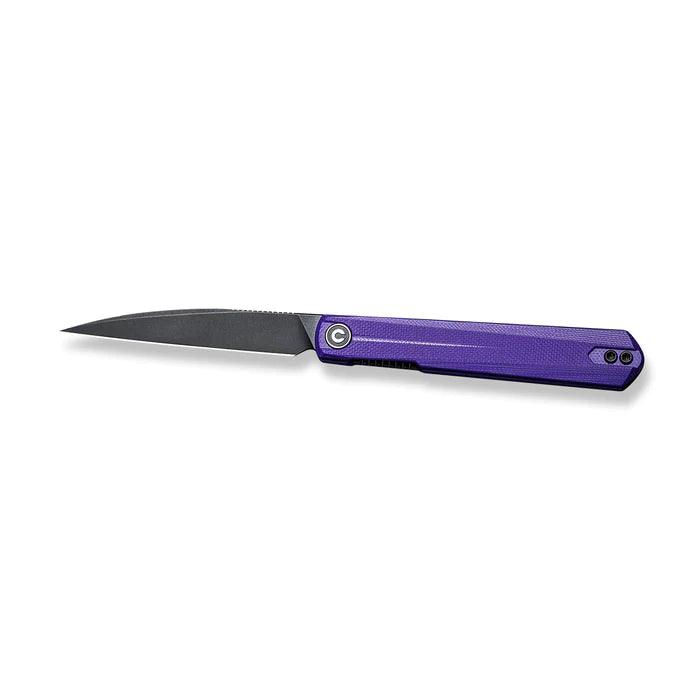 Civivi Clavi Linerlock Purple G10 Black Stonewashed Wharncliffe Nitro-V - Knives.mx