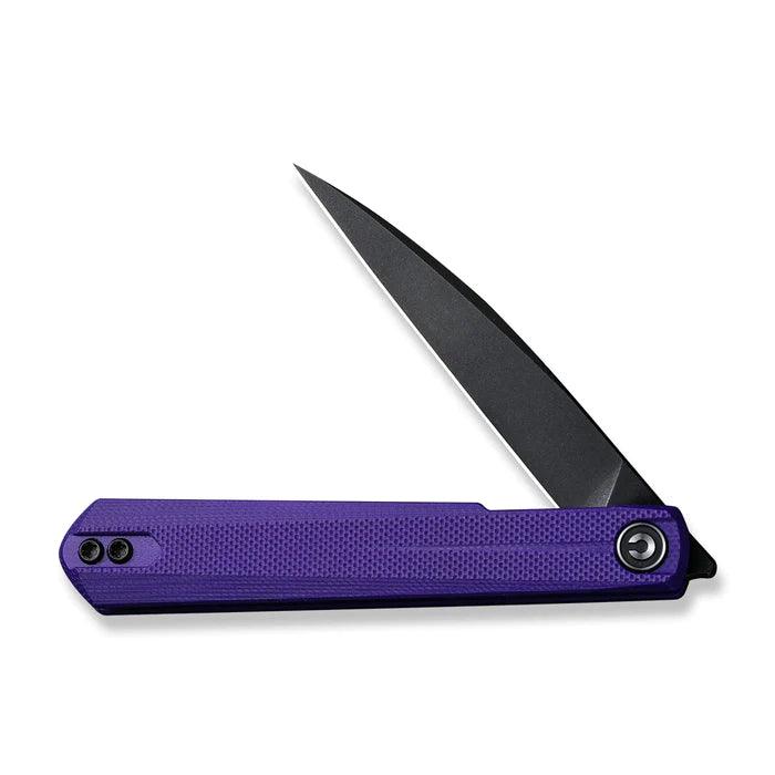 Civivi Clavi Linerlock Purple G10 Black Stonewashed Wharncliffe Nitro-V - Knives.mx