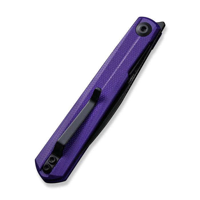 Civivi Clavi Linerlock Purple G10 Black Stonewashed Wharncliffe Nitro-V - Knives.mx