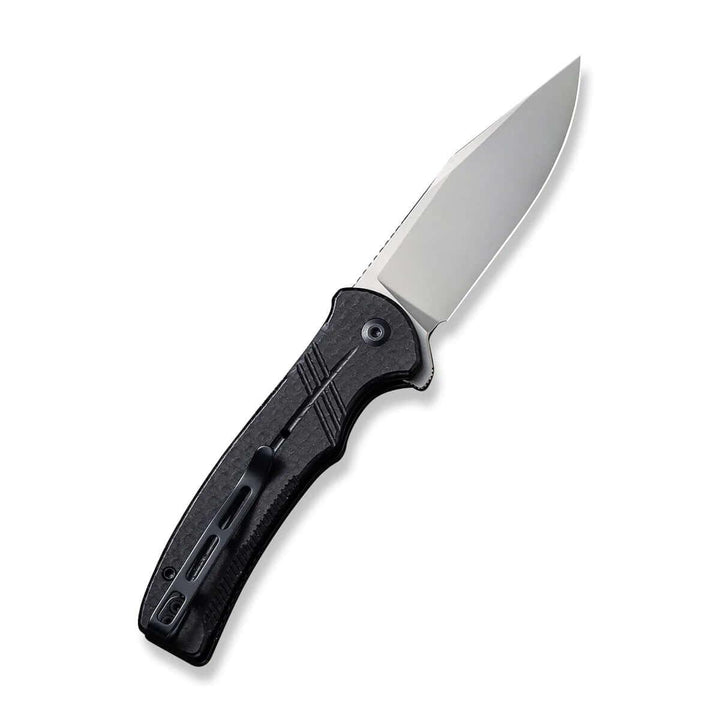 Civivi Cogent Button Lock Black Coarse Micarta Silver Bead Blasted 14C28N - Knives.mx