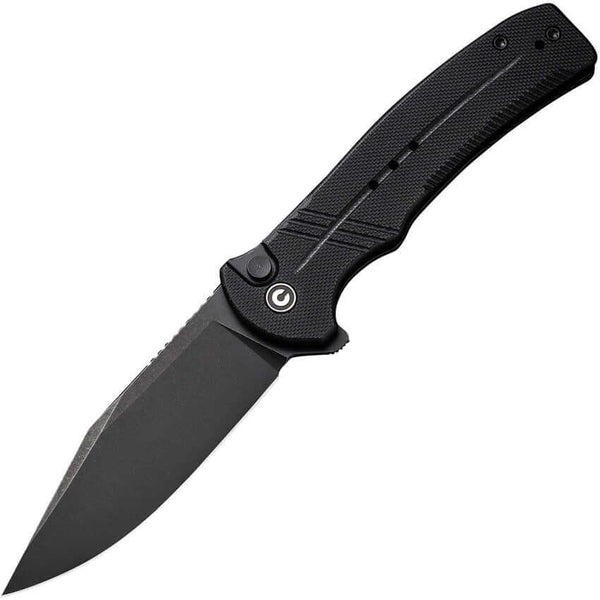 Civivi Cogent Button Lock Black G10 Stonewashed 14C28N - Knives.mx