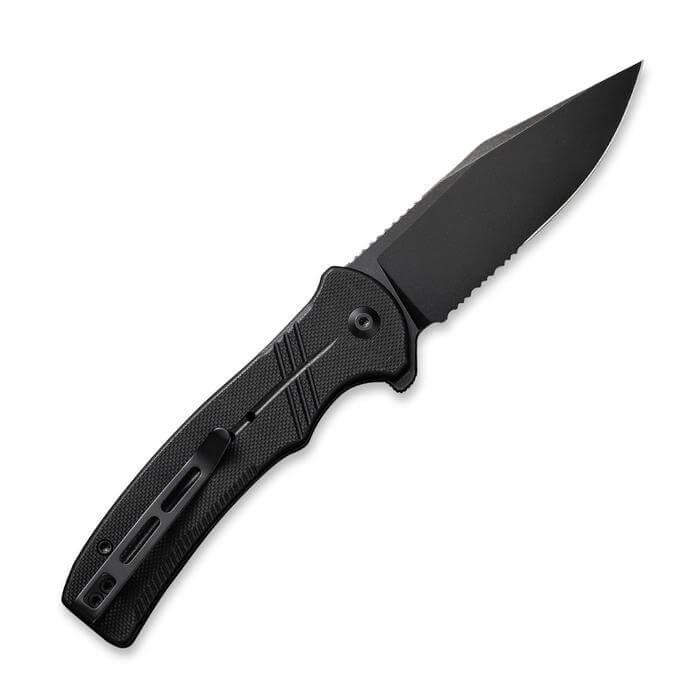 Civivi Cogent Button Lock Black G10 SW Serrated 14C28N - Knives.mx