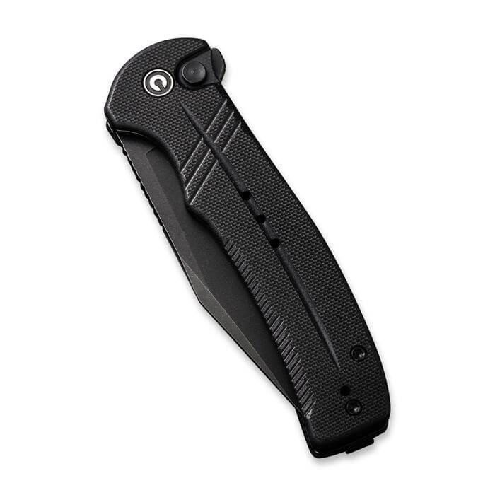 Civivi Cogent Button Lock Black G10 SW Serrated 14C28N - Knives.mx